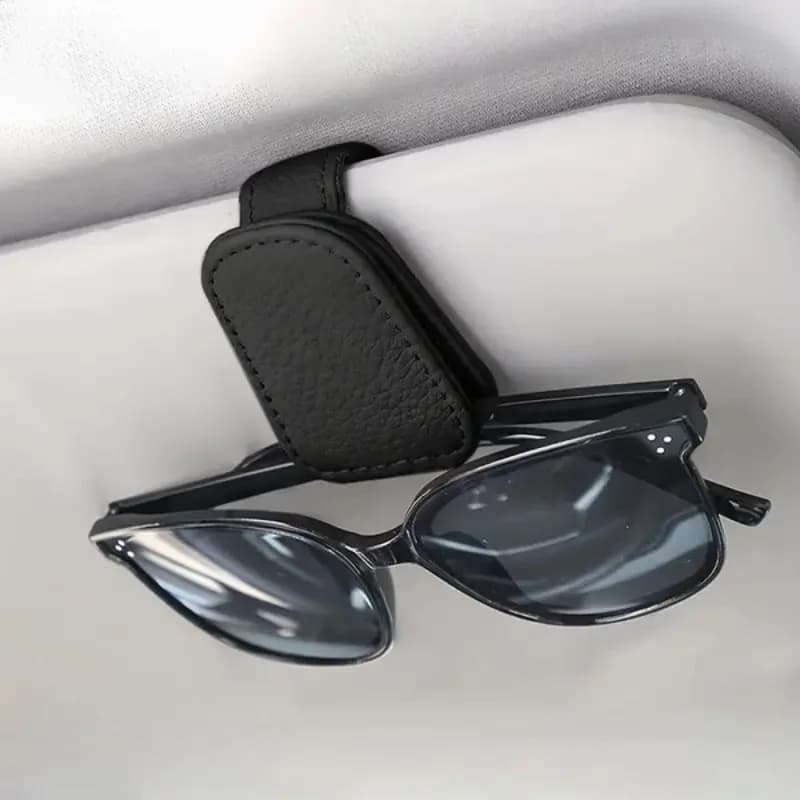 Portaocchiali da sole per auto, clip per occhiali, porta biglietti e carte, clip multifunzione portatile, accessori per interni auto