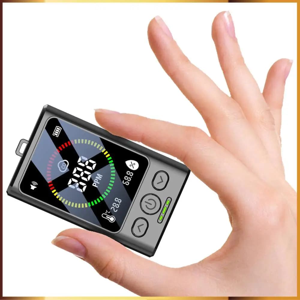 3-in-1 Carbon Monoxide Detector with LCD Display CO Detector CO Alarm Detector for Home Travel Hotel Indoor