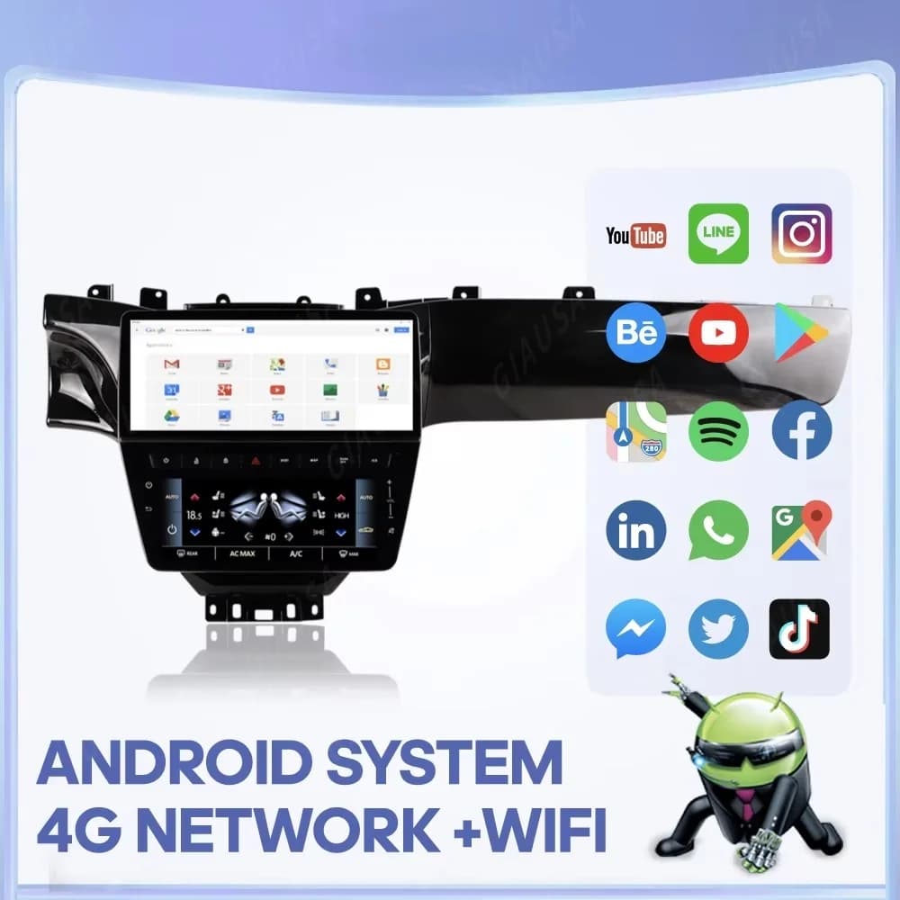 YT 12.3 inch car multimedia video reader for Maserati GT Gran Turismo 2007-2015 GPS navigation Android13 Carplay Auto 4G WiFi 360