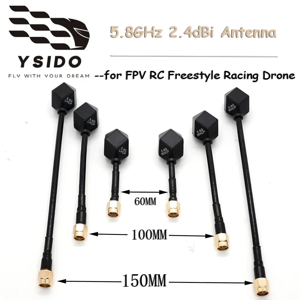 5.8 Ghz SMA RPSMA LHCP/RHCP Antenna 60MM/100MM/150MM for RC FPV Freestyle Racing Drone Update Accessories