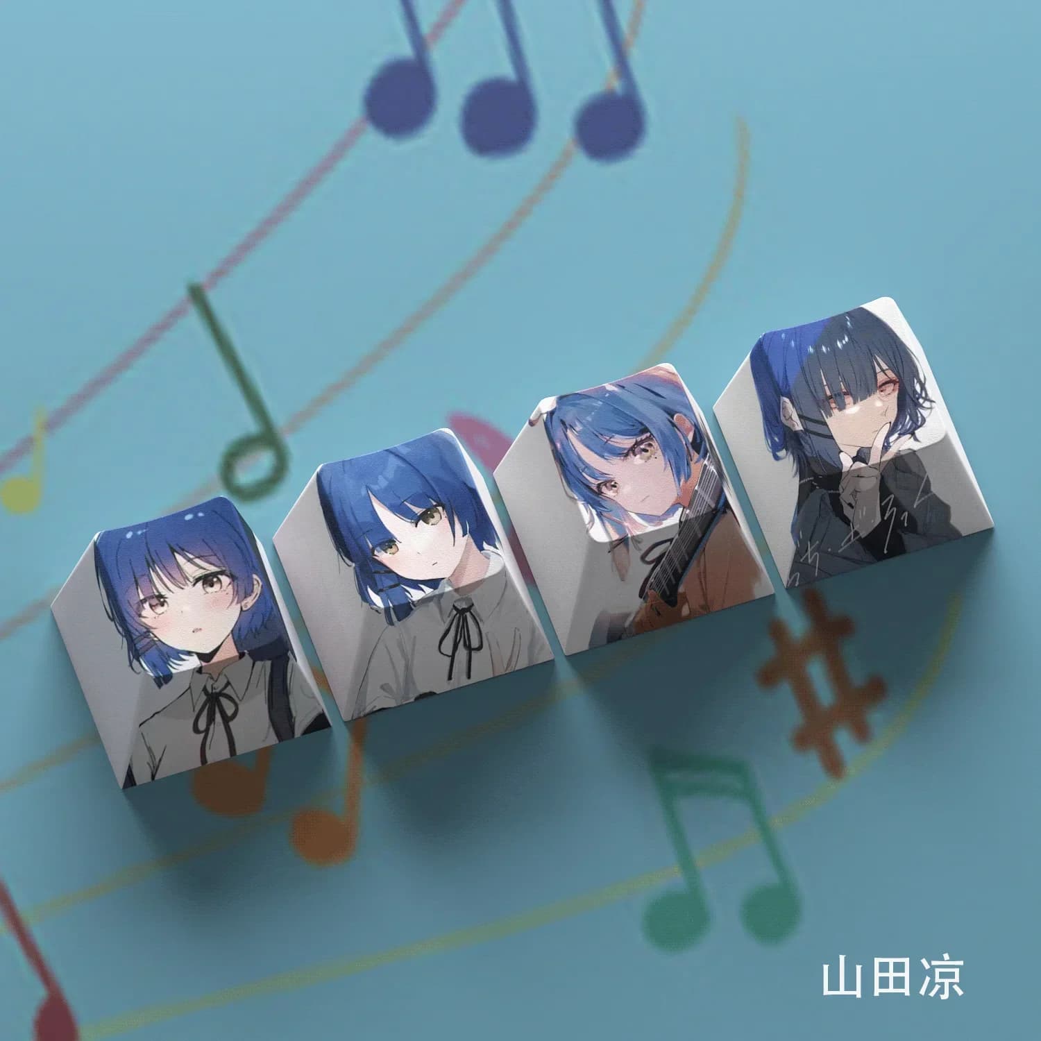 BOCCHI LA ROCCHIA! Gotoh Hitori Ijichi Nijika four-key PBT keyboard mechanics personalization anime
