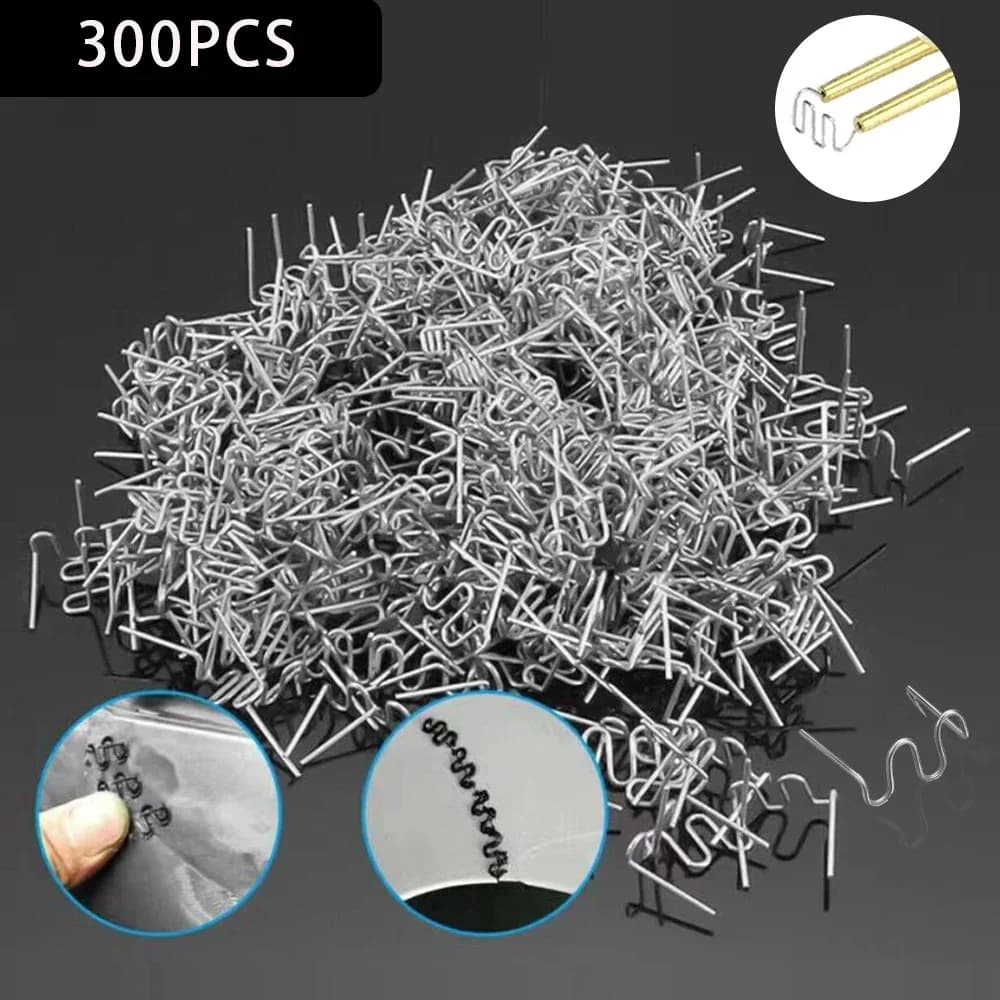 Speciale per rivetti saldatrice 300 pezzi saldatore di plastica paraurti pistola di calore strumenti rivetto a caldo attrezzatura in acciaio inossidabile