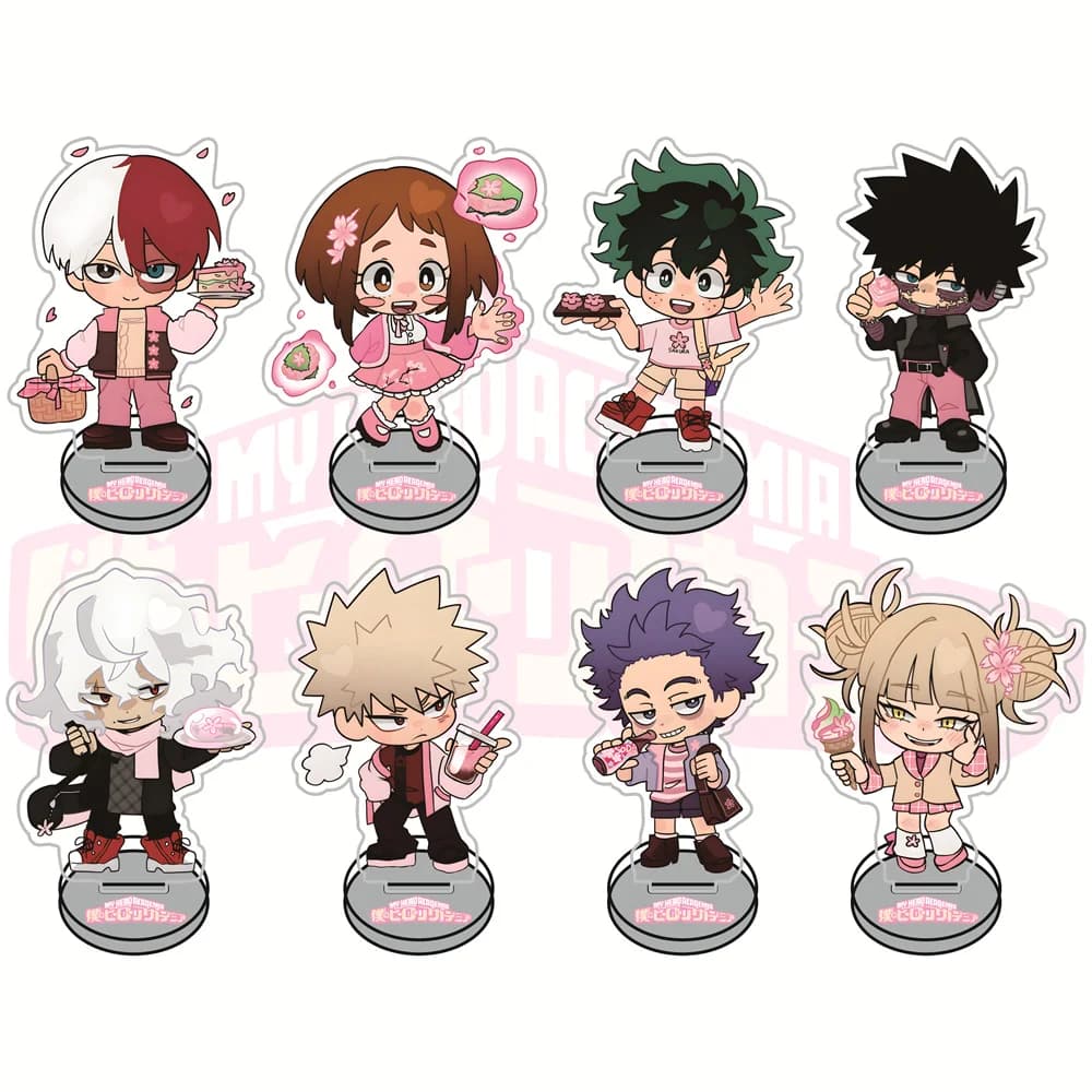 My Hero Academia Sakura Version 10cm Acrylic Stand Figures Keychain Anime Collectible Merchandise Desktop Decoration Fan Gift