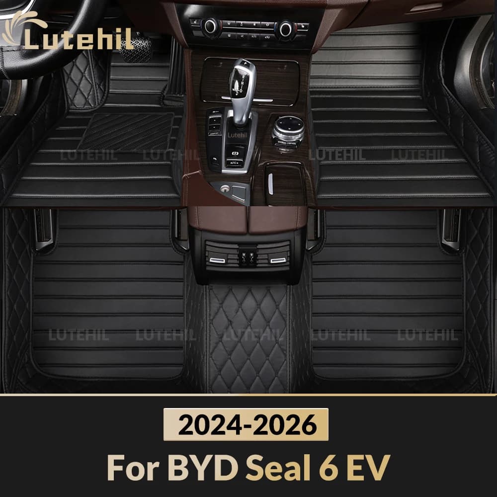 Car Mats BYD Seal 6 EV 2026 2025 2024, Moquette Cover for All Seasons, Interior Protective Coatings, Accessories