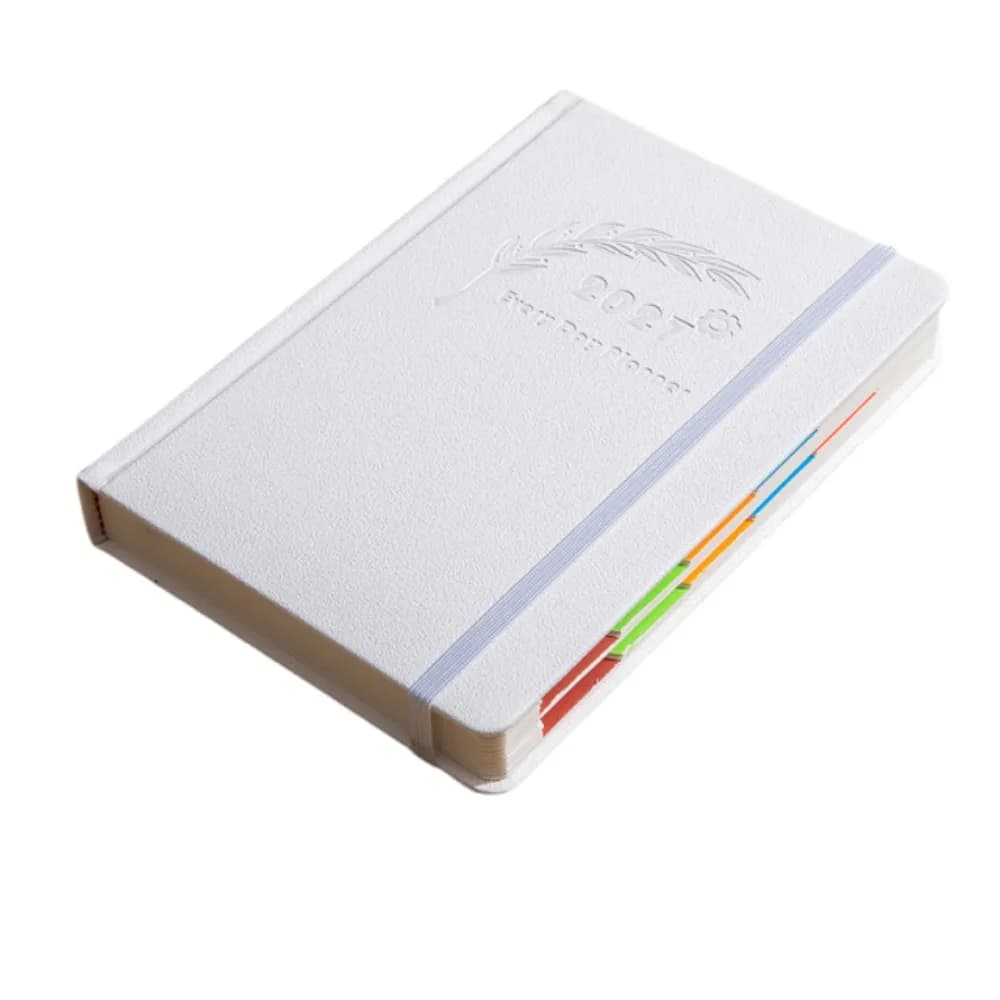 English 2027 Schedule Planner Notepad Wear-resistant Efficiency A5 Agenda Planning Notebook Thick Paper 12 Months