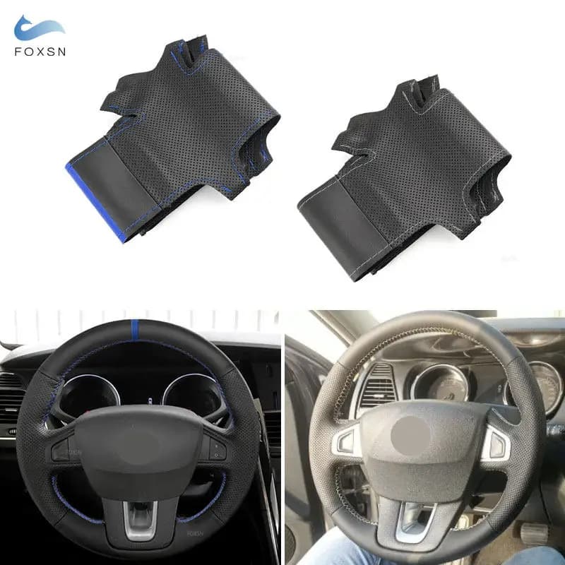 Per Renault Laguna 3 Latitude 2010-2015 Samsung SM5 SM7 2009-2018 Accessori interni auto Coprivolante Rivestimento in pelle