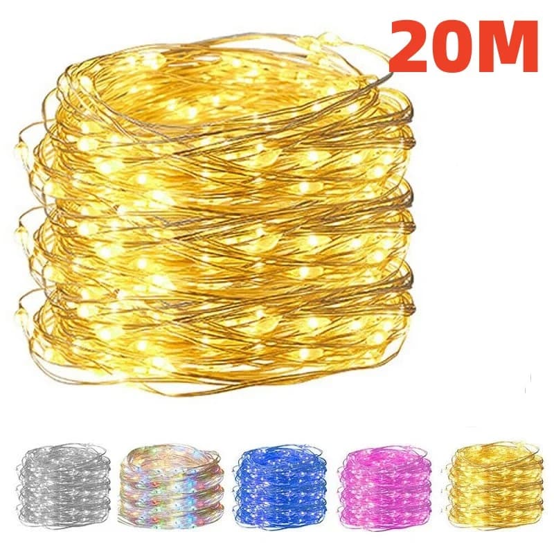 1m/2m/3m/5m/10m USB LED luci della stringa ghirlanda lampada fai da te festa di nozze albero di Natale lampeggiatore fata luci a LED decorazione della casa