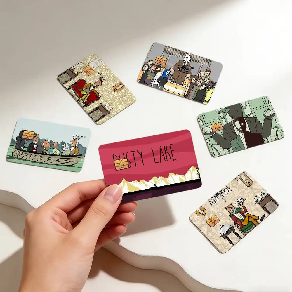 Game S-Servant of the Lake Rusty Lake Creative Bank Card Sticker Covers Chip Cards Credit Card Skins Protezione antigraffio