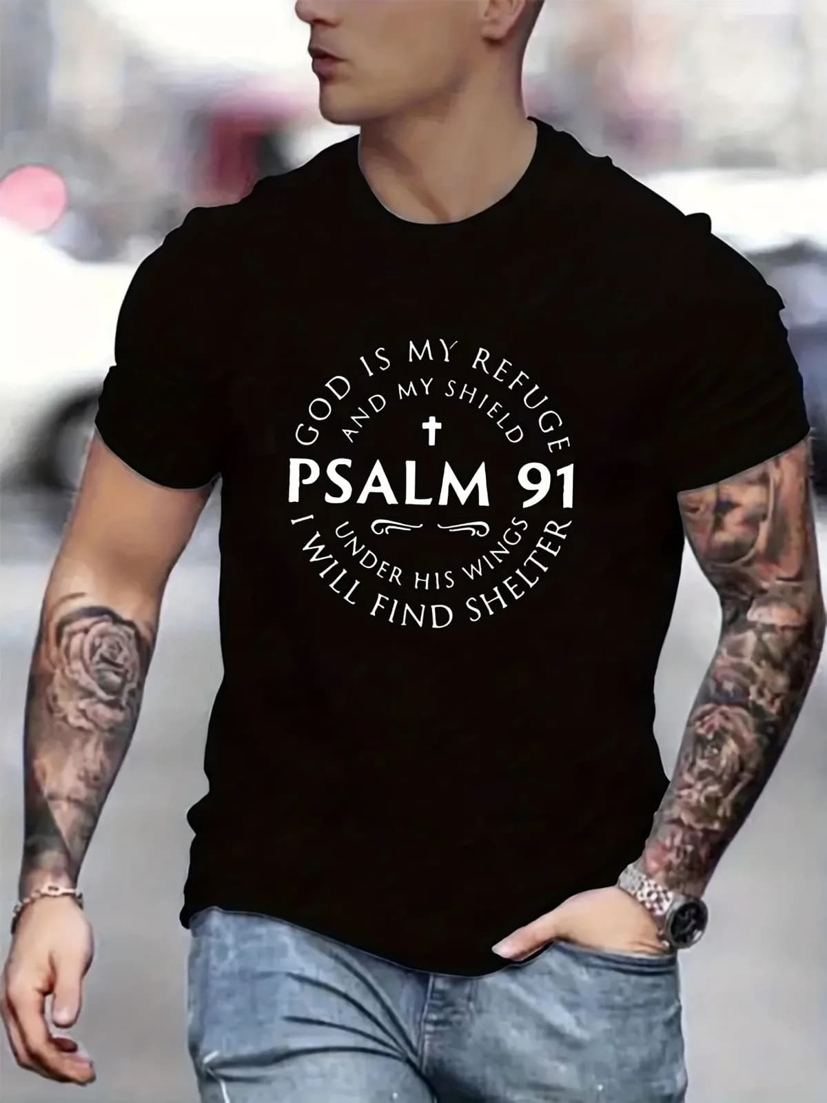 T-shirt casual stampata da uomo per l'estate – Cotone puro morbido, design traspirante