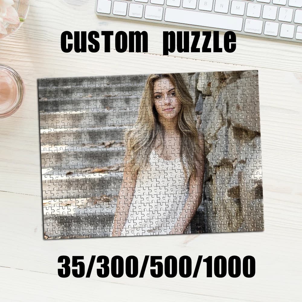 35/300/500/1000pcs Personalized Custom Photo Puzzle photo for Adults Kids Toys Handmade Gifts