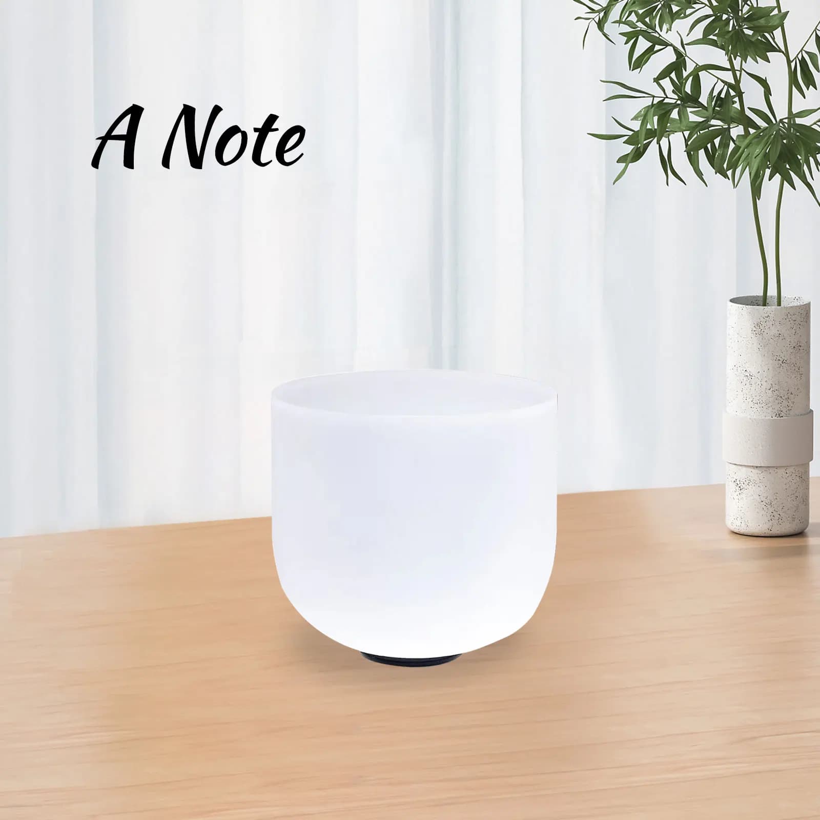 KVKA 1Pcs 7 inch A /B /C/ D/ E /F /G Note Quartz Frosted Crystal Singing Bowl For Meditation Yoga Sound Healing