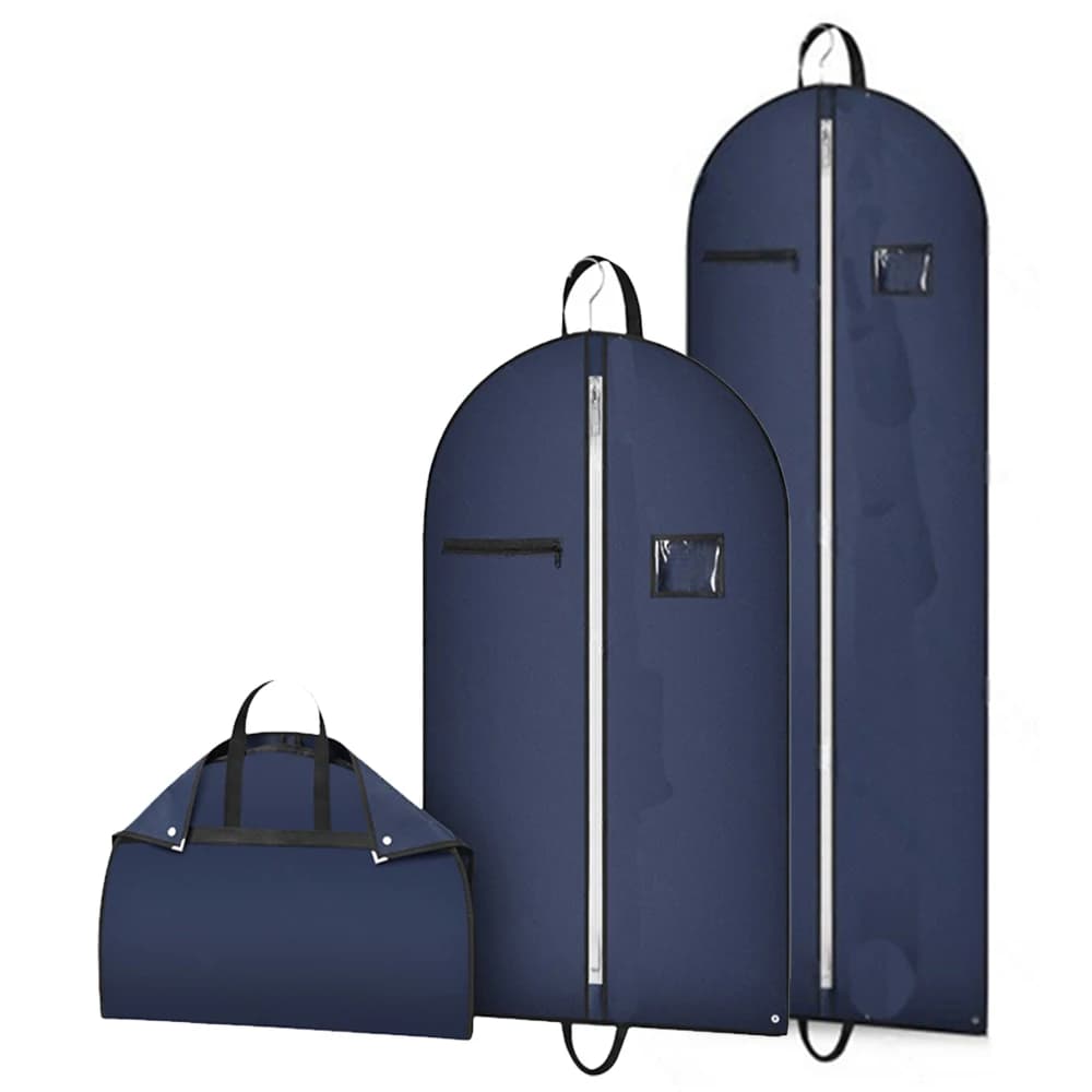 Borsa da viaggio pieghevole e traspirante in tessuto non tessuto per appendere vestiti, vestiti, vestiti, vestiti, vestiti, per armadio, protezione per indumenti, copertura antipolvere
