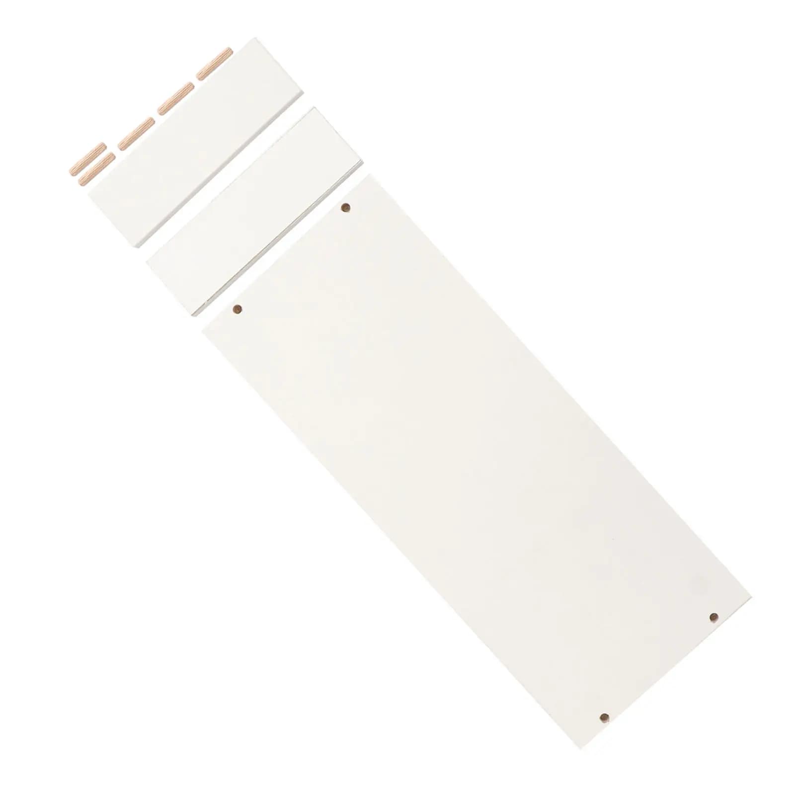 Supporto per monitor in legno bianco da 1 pezzo, ripiano rialzato per computer desktop con spazio di archiviazione, supporto ergonomico per monitor, laptop, scrivania da ufficio e casa