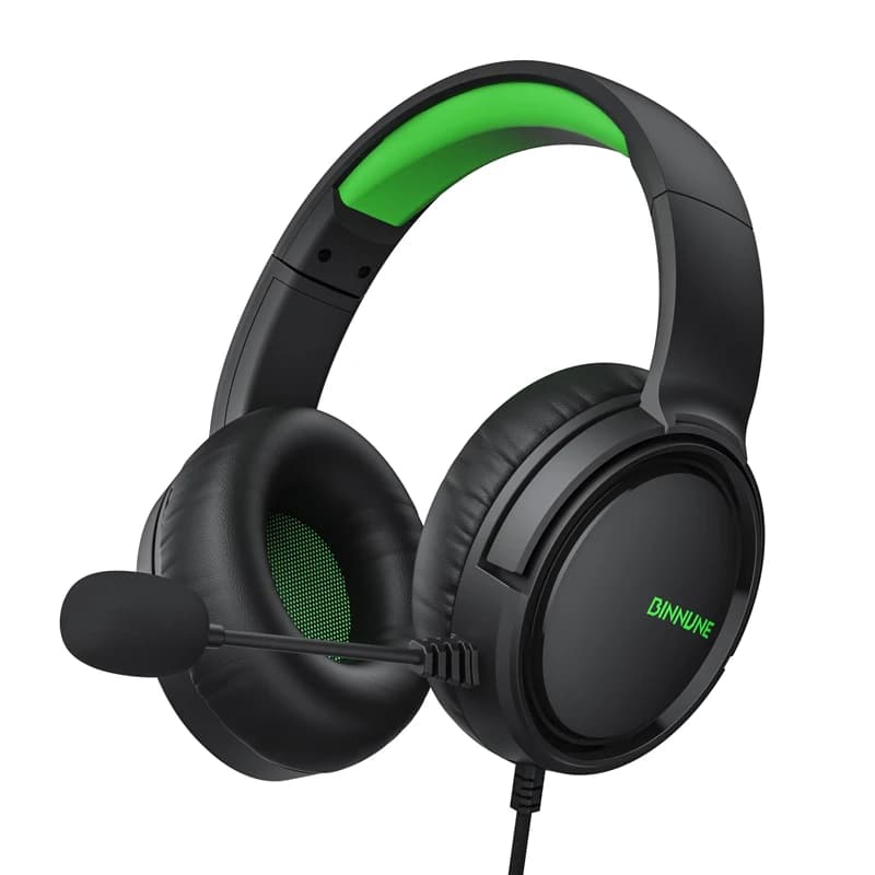 BINNUNE BG02 Wired Gaming Headphones with Mic for PS 4|5 Xbox1 Headsets Gamer with Mic for PS4 PS5 Xbox Series X|S Xbox 1 PC NS