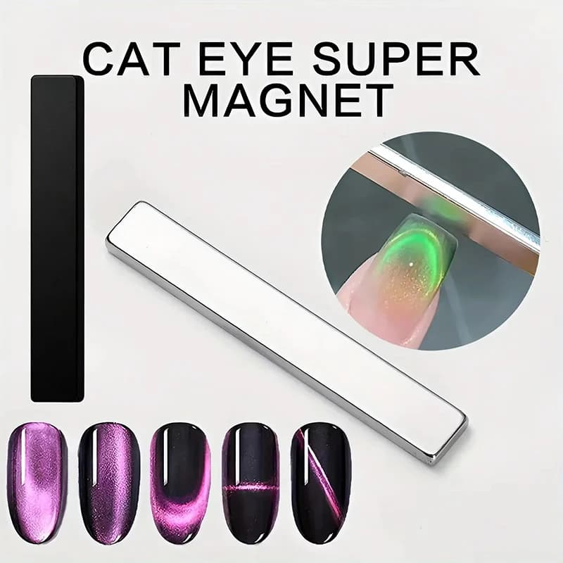 60x10x3 Nail Art Big Magnetic Pen 3D Cat Eye Painting Nails Art Design Dual-Ended Magnet Wand Gel Polish Magic for Manicure DIY