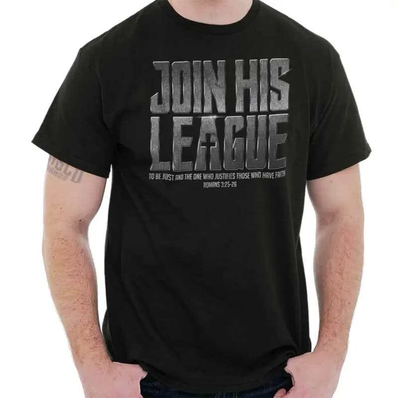 La cultura pop della fede cristiana unisce la sua lega T-shirt girocollo da donna o da uomo