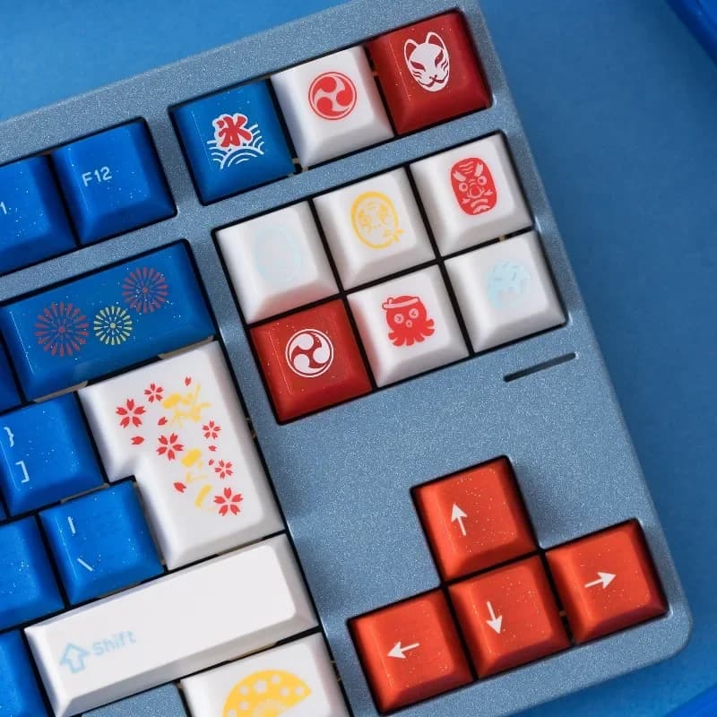X JOE Summer Festival Keycap ABS Stampaggio secondario o serigrafia UV Keycap Celebrazione estiva Tastiera meccanica Keycap
