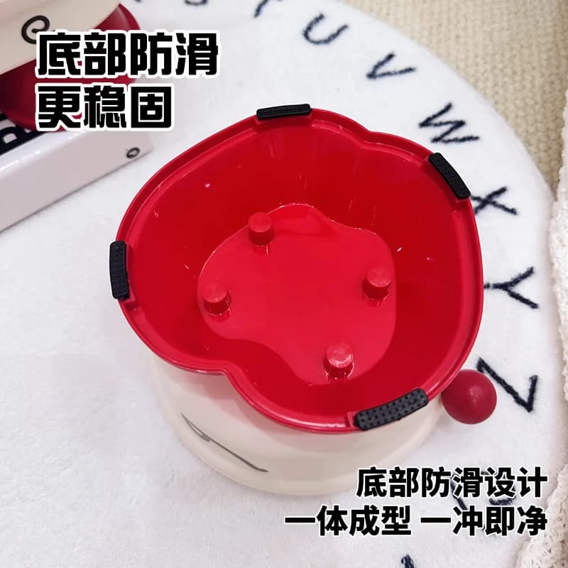 Cross-border pet bowl, stainless steel, anti-spill, neck-pg food utensil