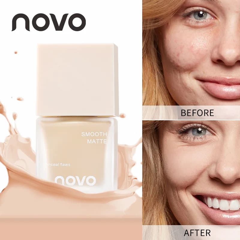 Fondotinta liquido idratante Light Feeling - Vitamina E, BB Cream traspirante, facile da applicare, copre le occhiaie e le imperfezioni