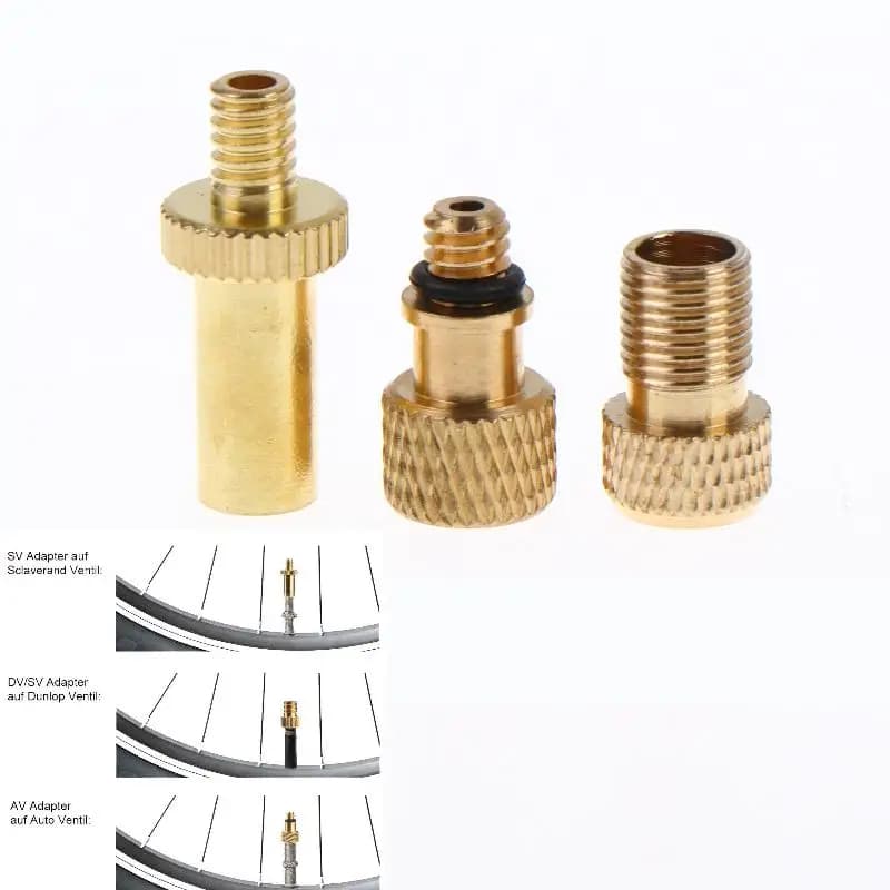 All-Purpose Brass Valve Adapter for Quick Bicycle Pump Inflation Works with Any Bike