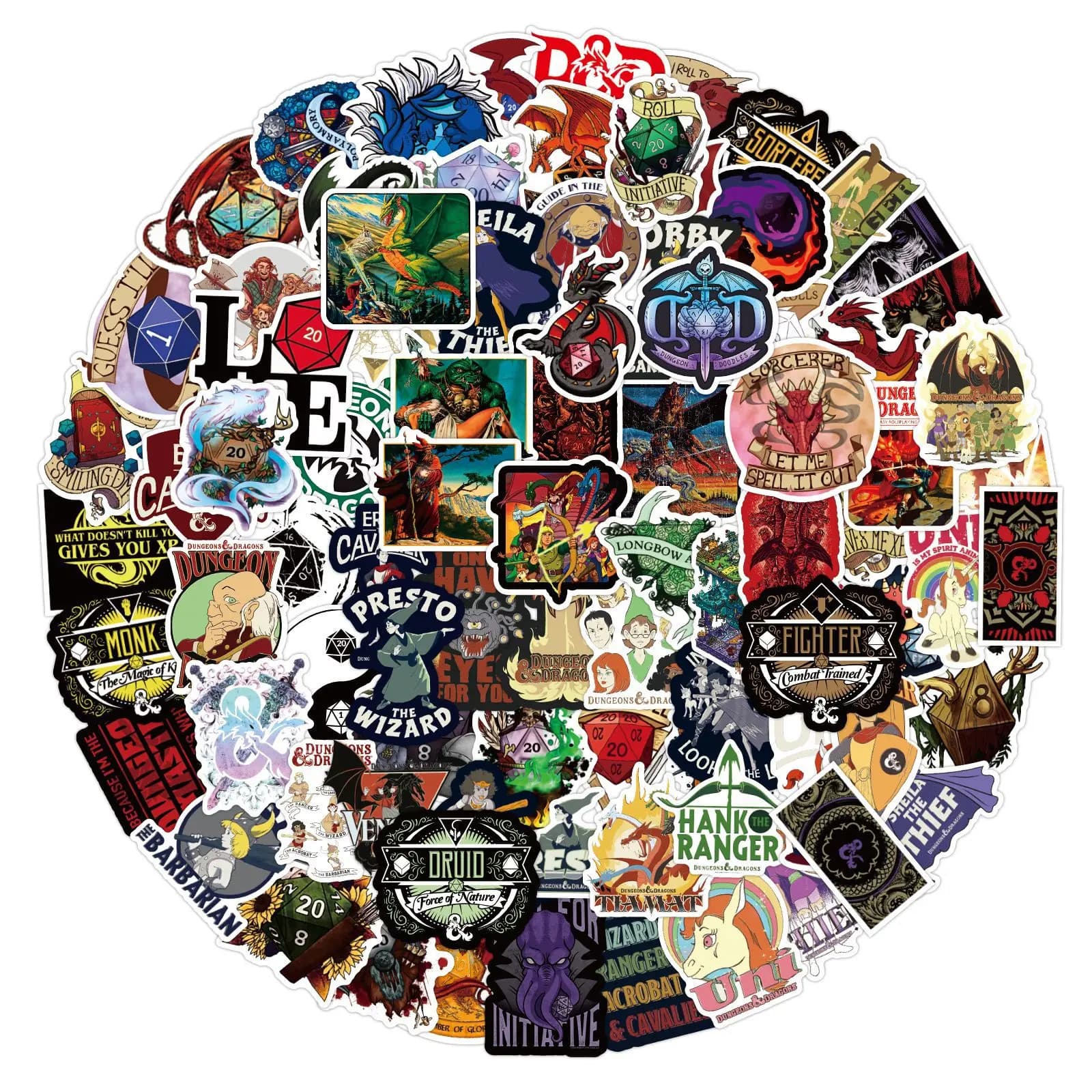 10/50/100PCS Dungeons & Dragons Gioco Impermeabile Del Fumetto Adesivi Decorazione Notebook Mobile Chitarra Valigia Tazza di Acqua Graffiti