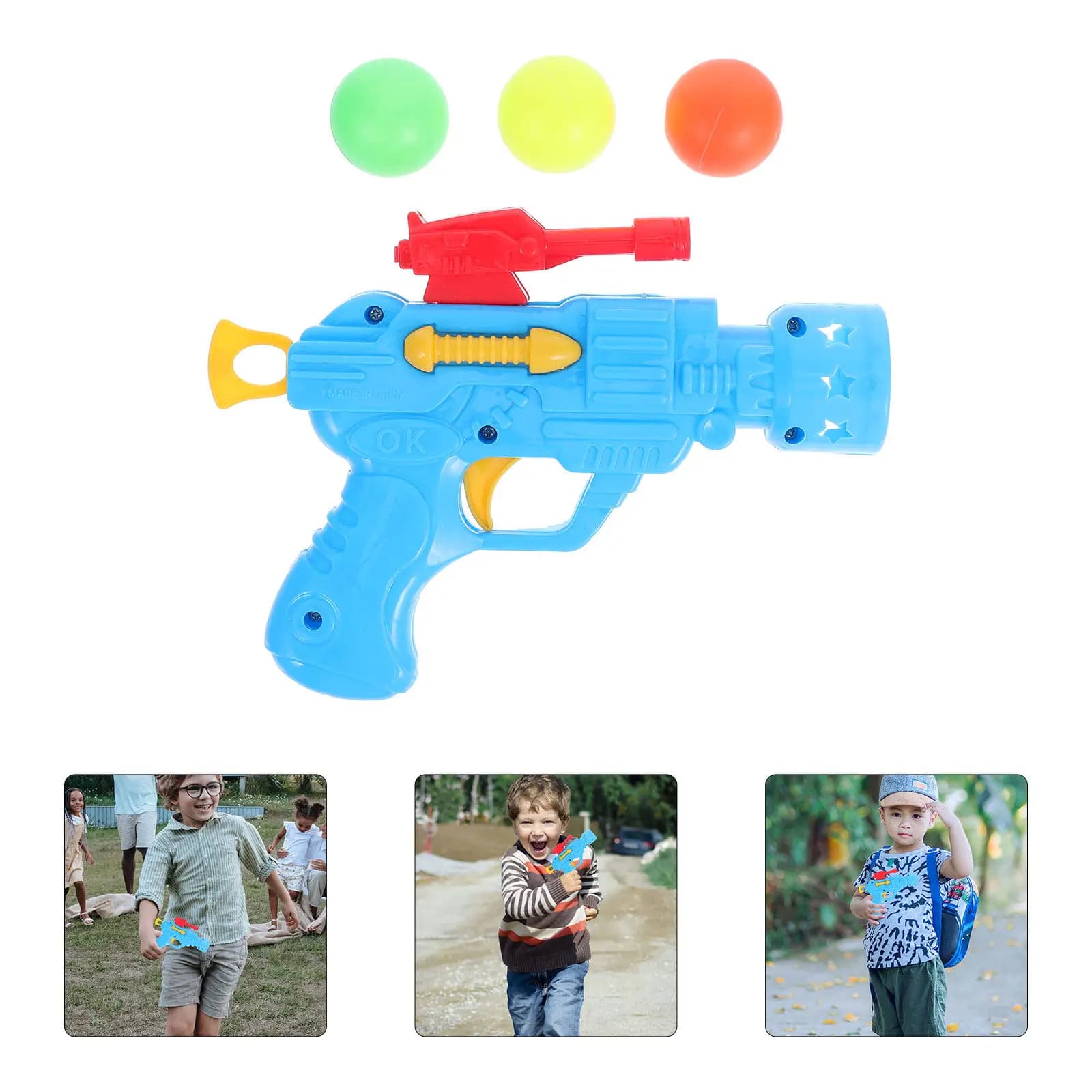 Pallina da Ping Pong per Bambini, Divertente e Creativa, Colore Casuale, Elastica, Gioco da Tavolo per Bambini