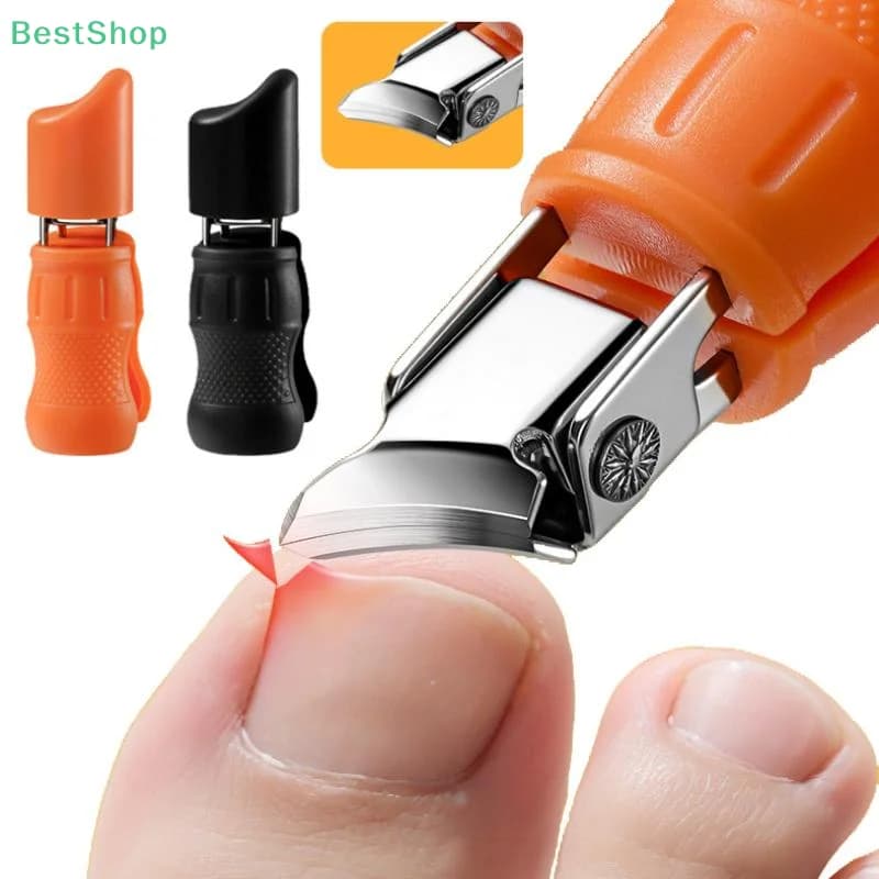 ★★★Curved Large Opening Thick Toenail Clippers Anti-Splash Nail Clippers Diagonal Pliers Nail Scissors
