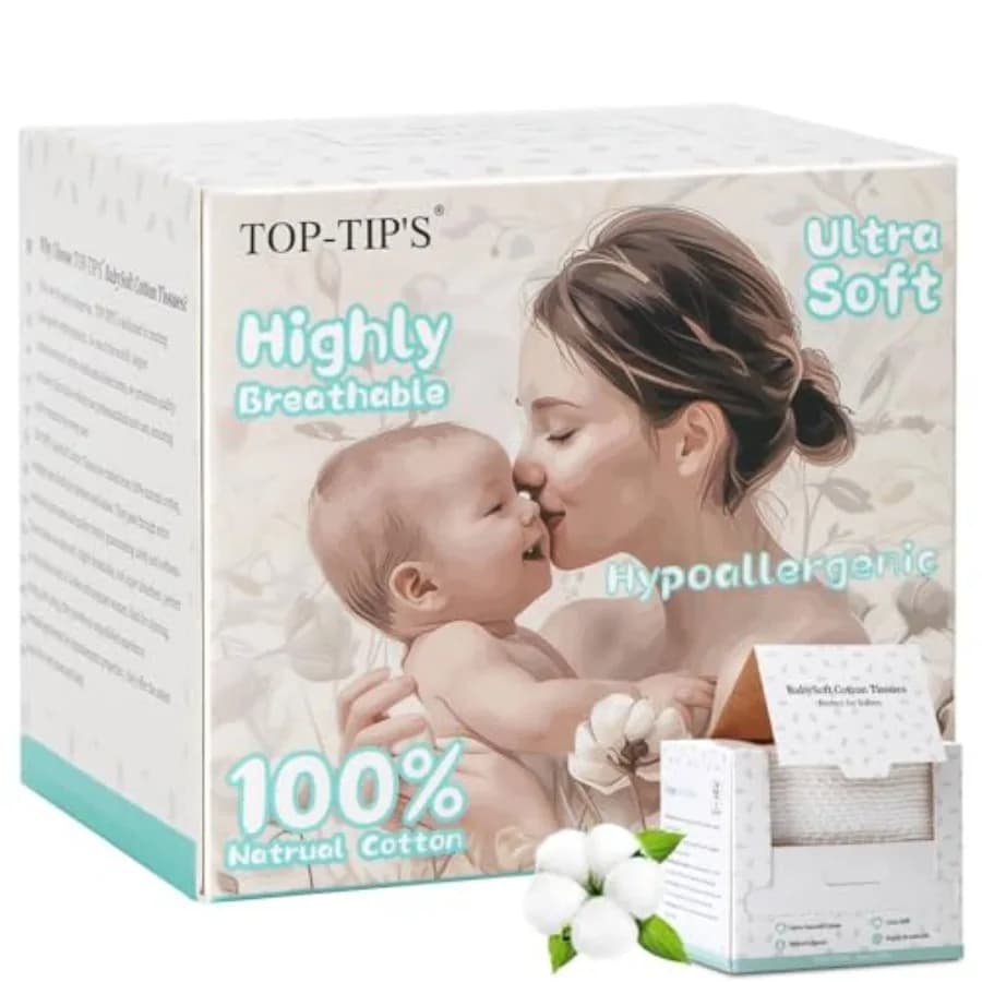 Salviette Viso Monouso 100% Cotone Puro, Morbide e Delicate sulla Pelle, Senza Pelucchi, Ideali per Pelli Sensibili e Struccatura