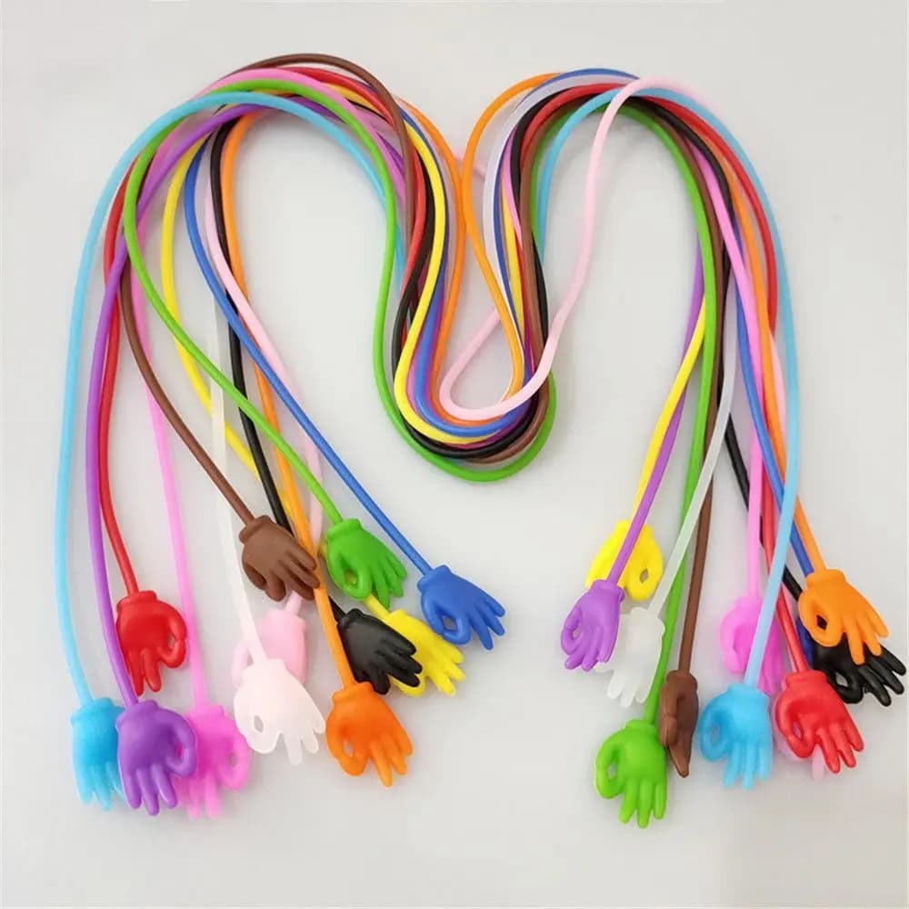 1PC cinturini per occhiali in Silicone regolabili occhiali da sole corde per occhiali catena per occhiali supporto per cinturino sportivo corde elastiche antiscivolo