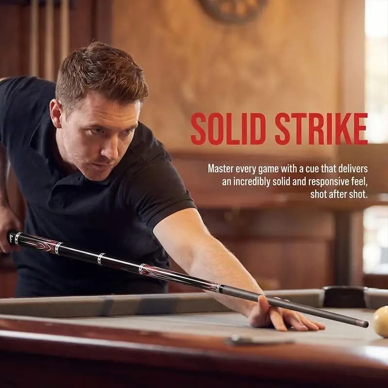 Laien Professional Stecca da Biliardo e Snooker 2-in-1, Attrezzatura Sportiva per Intrattenimento