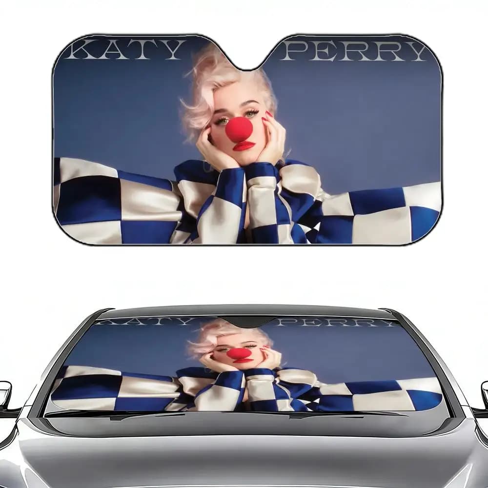 Parasole Retrattile per Auto Singer K-Katy P-Perry 143, Protezione UV per Parabrezza e Finestrini