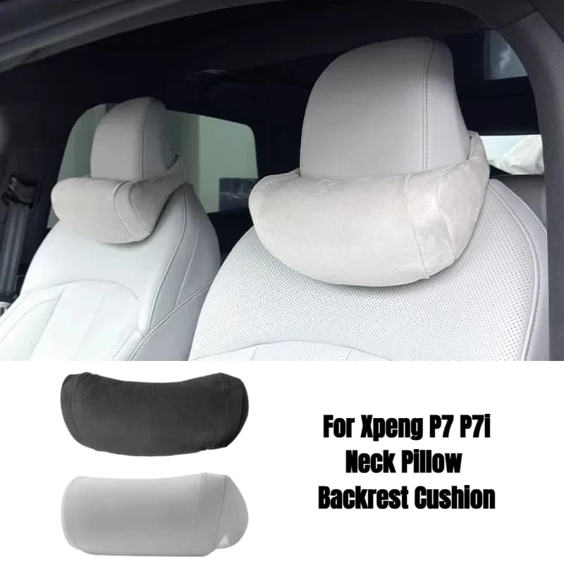 Cuscino per schienale per cuscino per il collo per Xpeng P7 P7i Accessori per auto Poggiatesta Supporto per il collo Cuscino di supporto lombare del sedile Morbido e traspirante