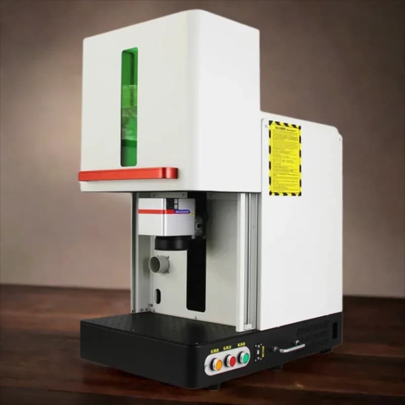 20/30/50W closed fiber laser marking machine Rotation Axis Update Rolling Roller Max Raycus JPT Metal Engraving Machine