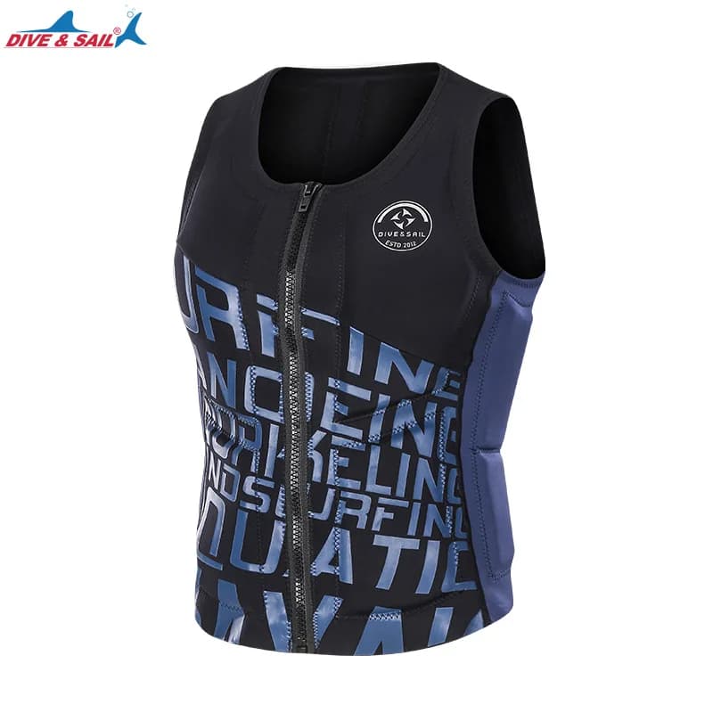 Giubbotto di salvataggio professionale per adulti Giubbotto di salvataggio di sicurezza in neoprene Salvataggio Wakeboard Alla deriva Wakeboard Pesca Nuoto Giubbotto di salvataggio