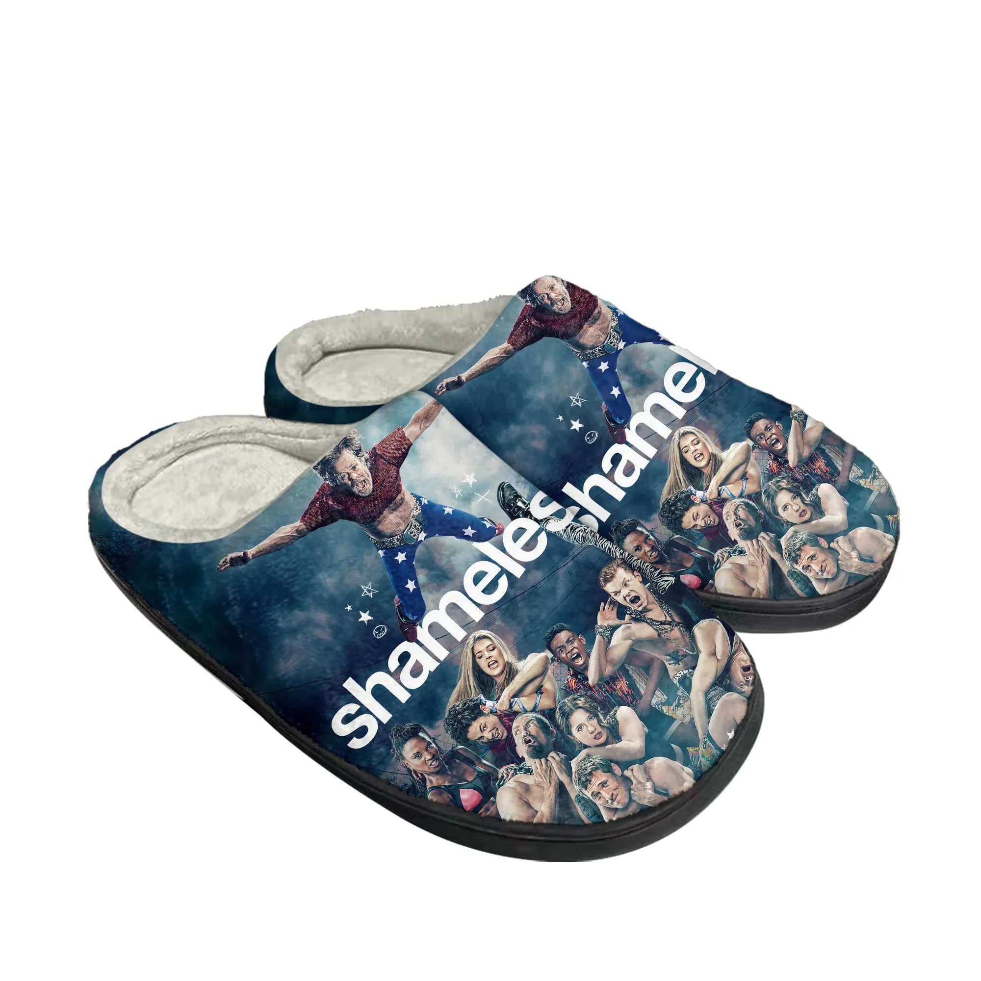 Shameless in A World Home Pantofole in cotone Uomo Donna Peluche Camera da letto Casual Mantieni calde Scarpe Pantofola termica Scarpa fai da te personalizzata