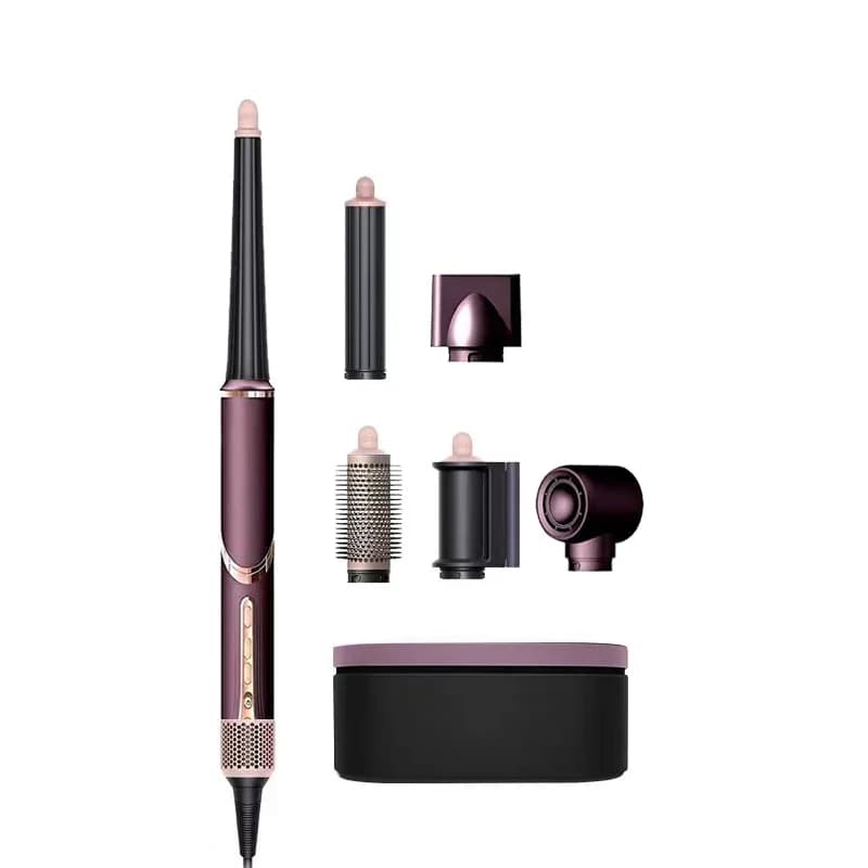 Multifunctional hair dryer Removable hot air hair dryer 7 in 1 folding brushless hot air comb curling iron travel
