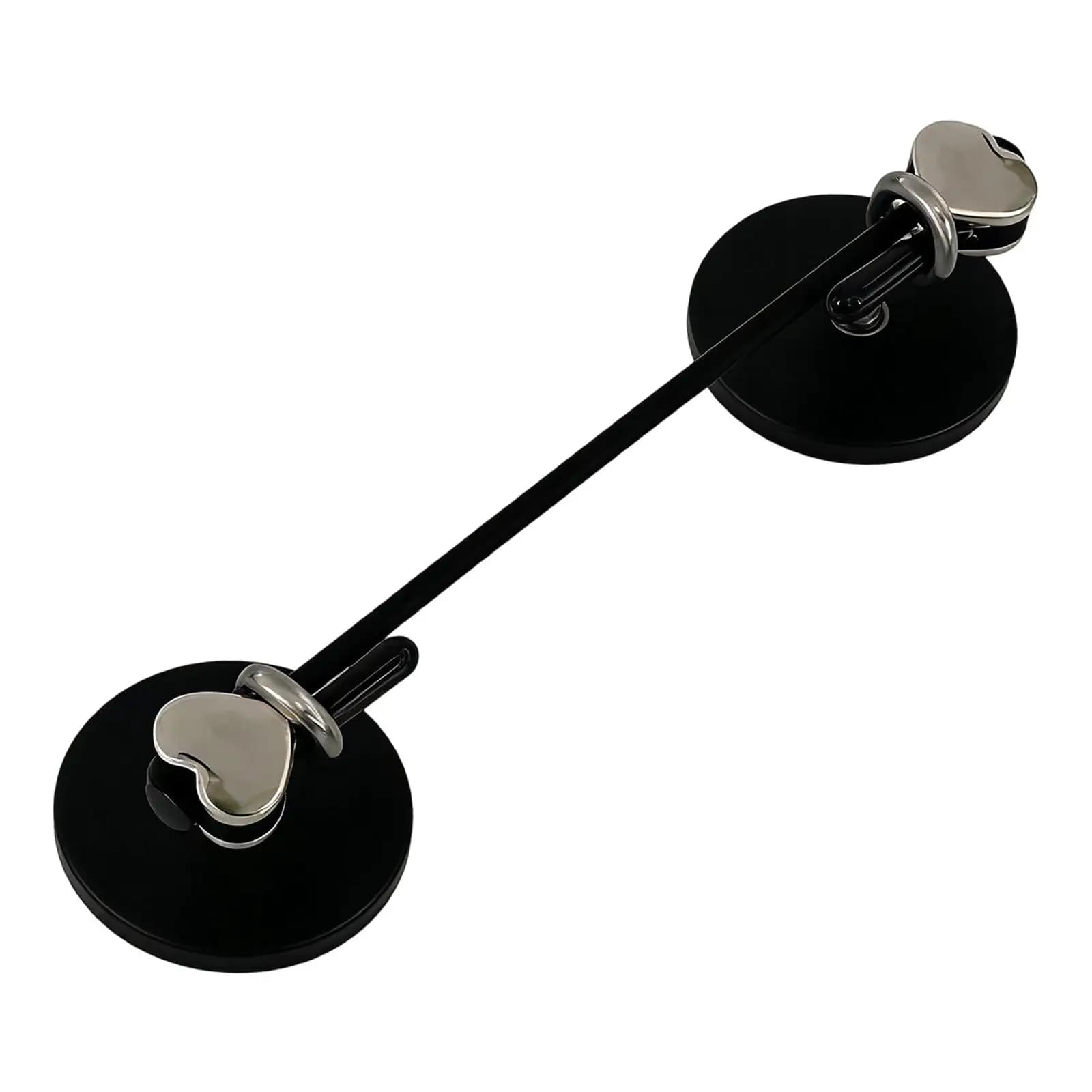 Asta per tende, regalo con lunghezza regolabile, per aula scolastica, lavagna, porta in metallo, barra per tende, frigorifero, portasciugamani, asta per doccia, nera