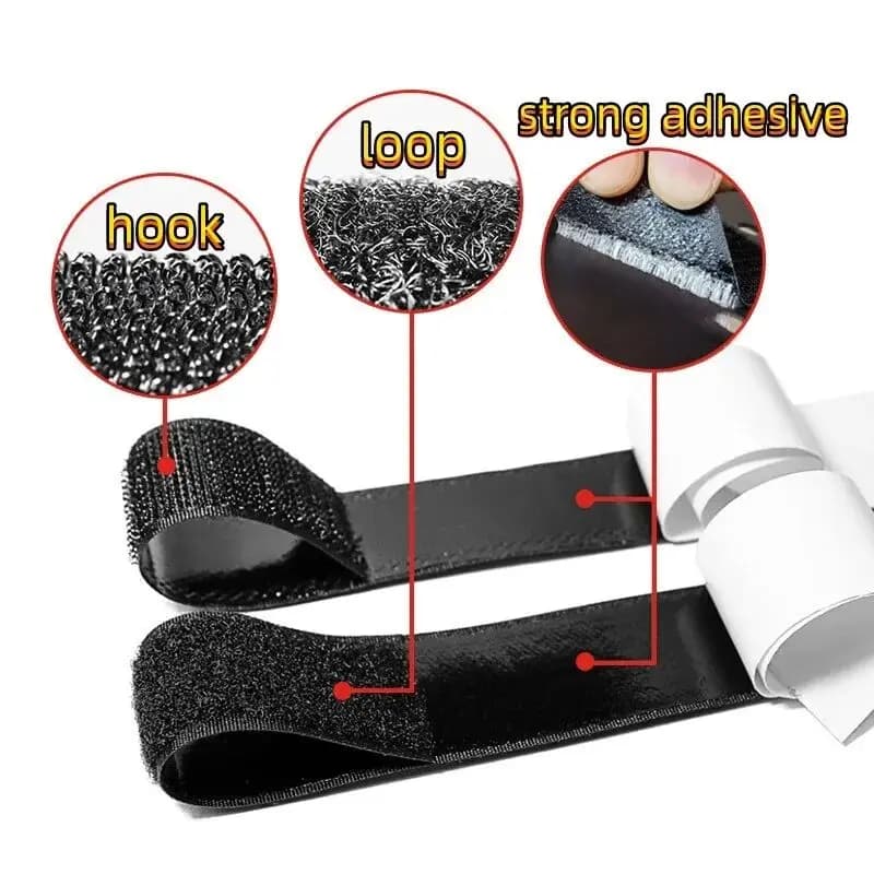 5meter/pairs forte fissaggio autoadesivo gancio e nastro adesivo colla forte adesivo in Nylon accessori artigianali fai da te 20-50MM