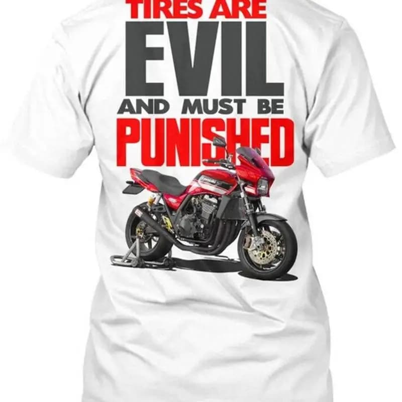 Red Zrx Tires Are Evil And Must Be Punished T Shirt Ma Premium M 2XL