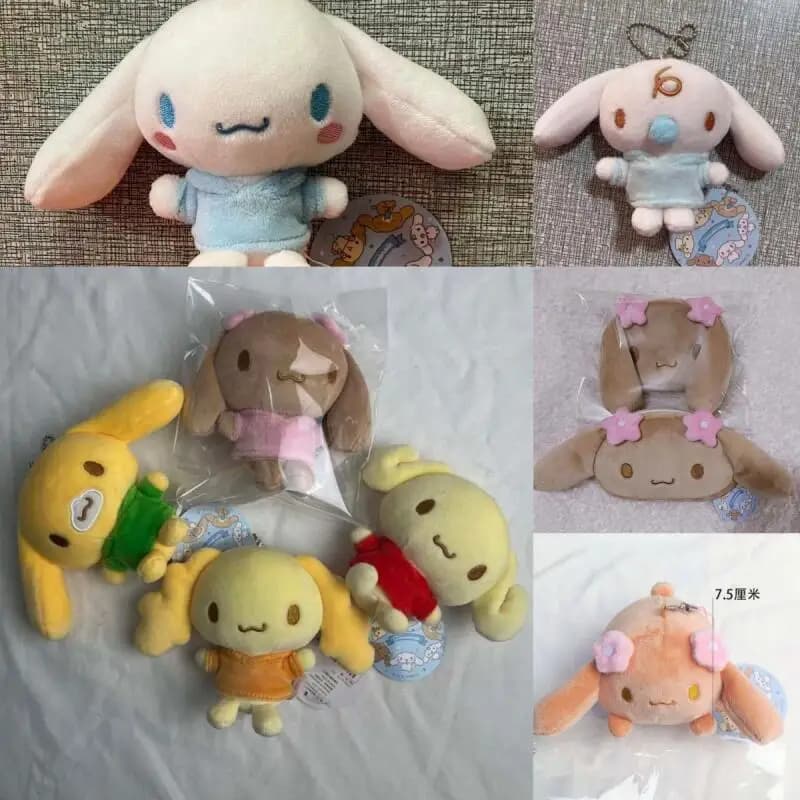 Peluche Kawaii Sanrio Mocha Cappuccino Milk Hoodie Collection da circa 10 cm, portachiavi, regalo da appendere alla borsa in tela per studenti