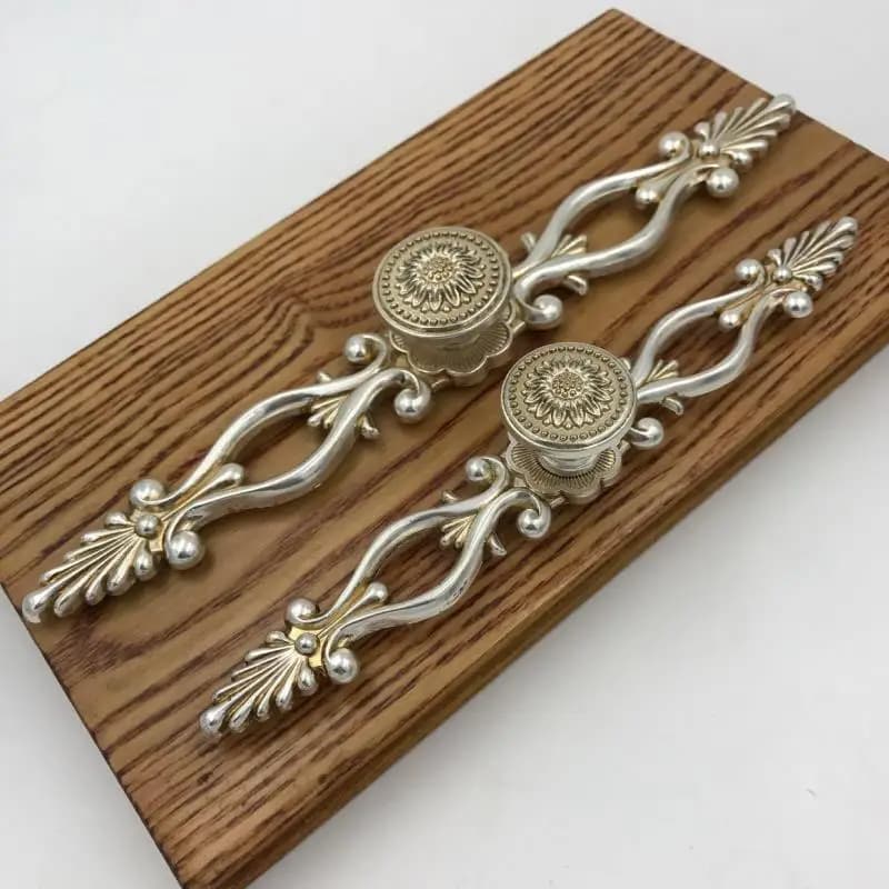 Maniglie per cassetti e armadietti vintage, pomelli per mobili, hardware per mobili, maniglie per cassetti in argento antico