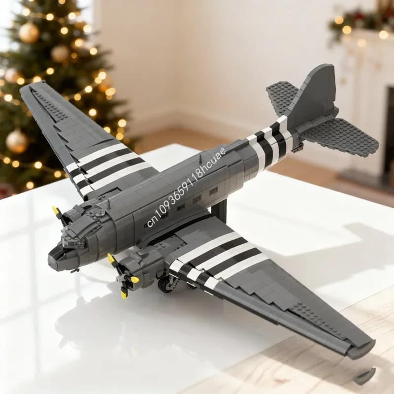 2157 pz MOC C Skytrain Dakota Creator Experted Modello da Costruire Regali di Natale Blocchi Giocattoli Creativi da Assemblare Idea Educativa per Bambini