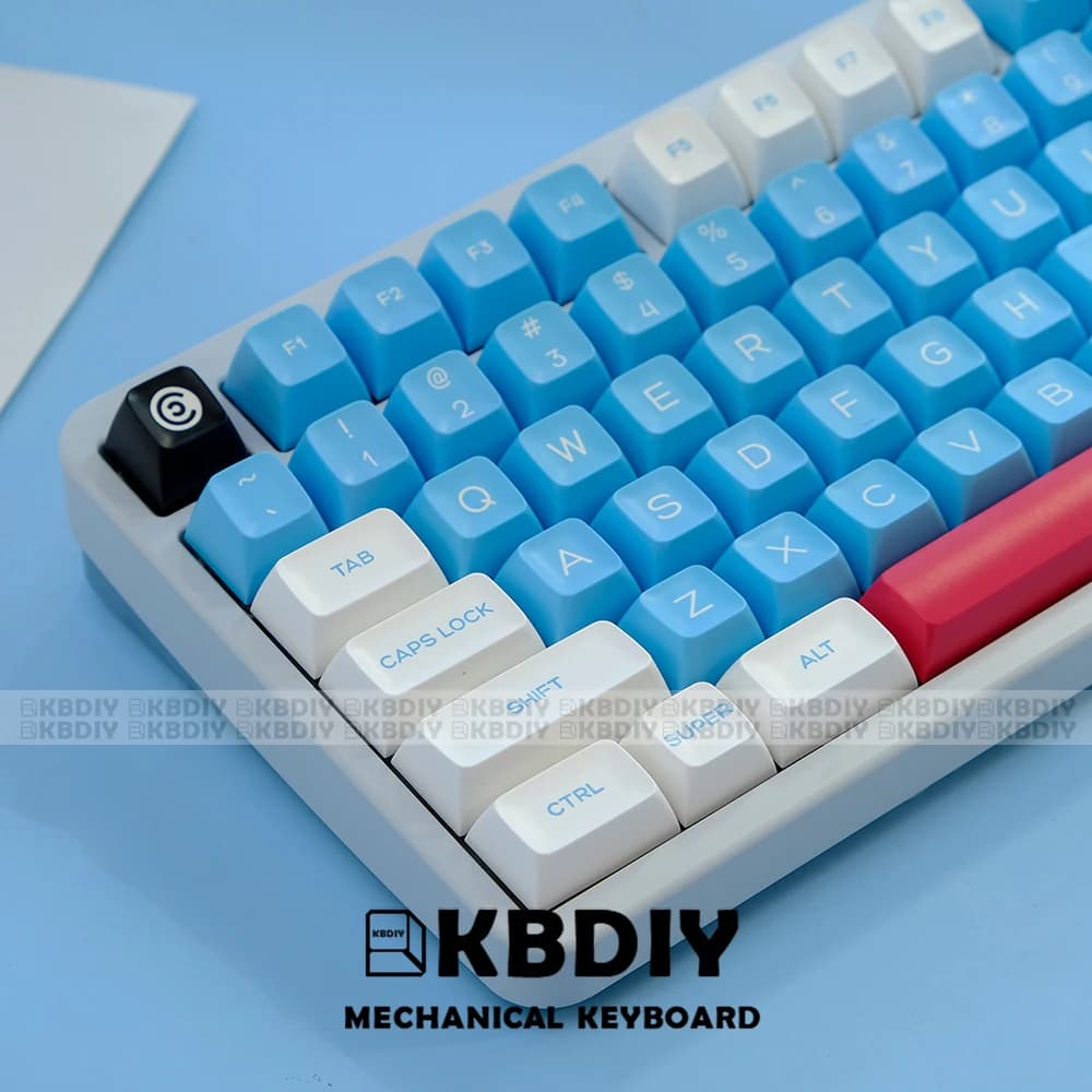 KBDiy 164 tasti SA Profile Keycaps per tastiera meccanica Lilith PBT Keycap Custom Double Shot 7U fai da te Blue Key Caps per GMK67