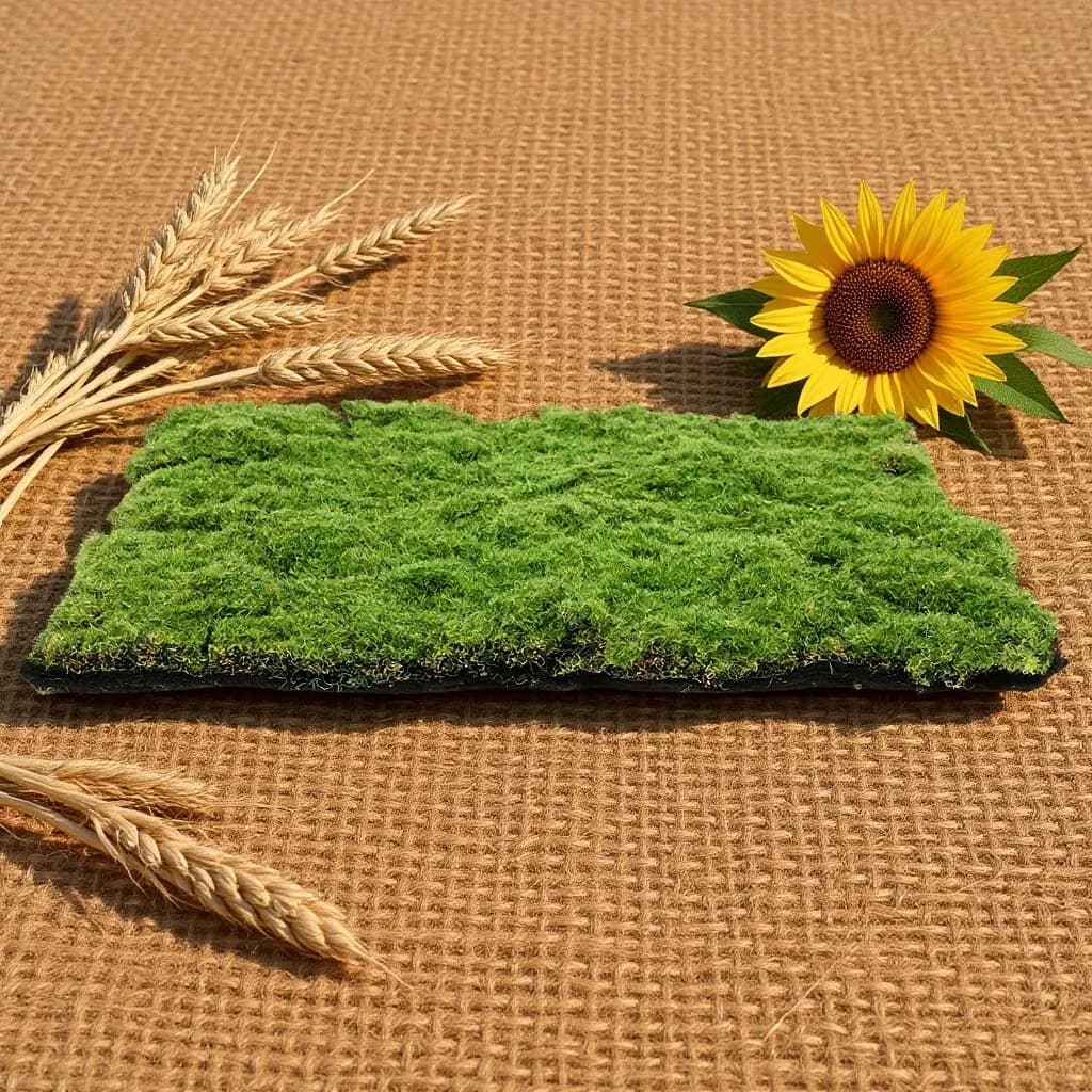 Artificial Moss Mat 19.65x19.65 Simulation Fake Grass Rug Lawn Carpet for Wedding Backyard Balcony Decoration Moss Effect Carpet