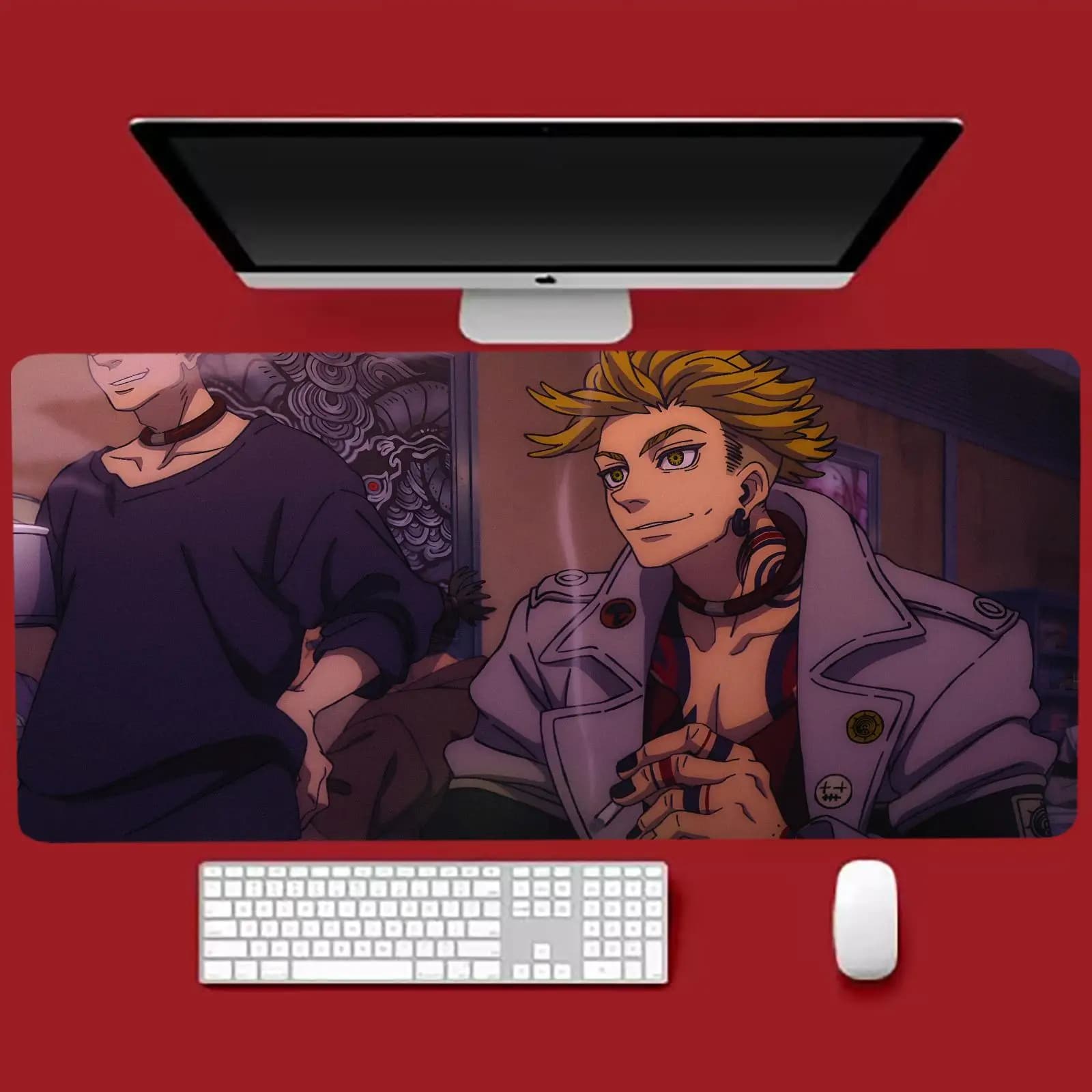 Nuovo Tappetino per Mouse Antiscivolo in Gomma con Stampa HD Anime Giapponese Gachiakuta, Tappetino per Tastiera e Grande Tappetino da Scrivania per Gaming