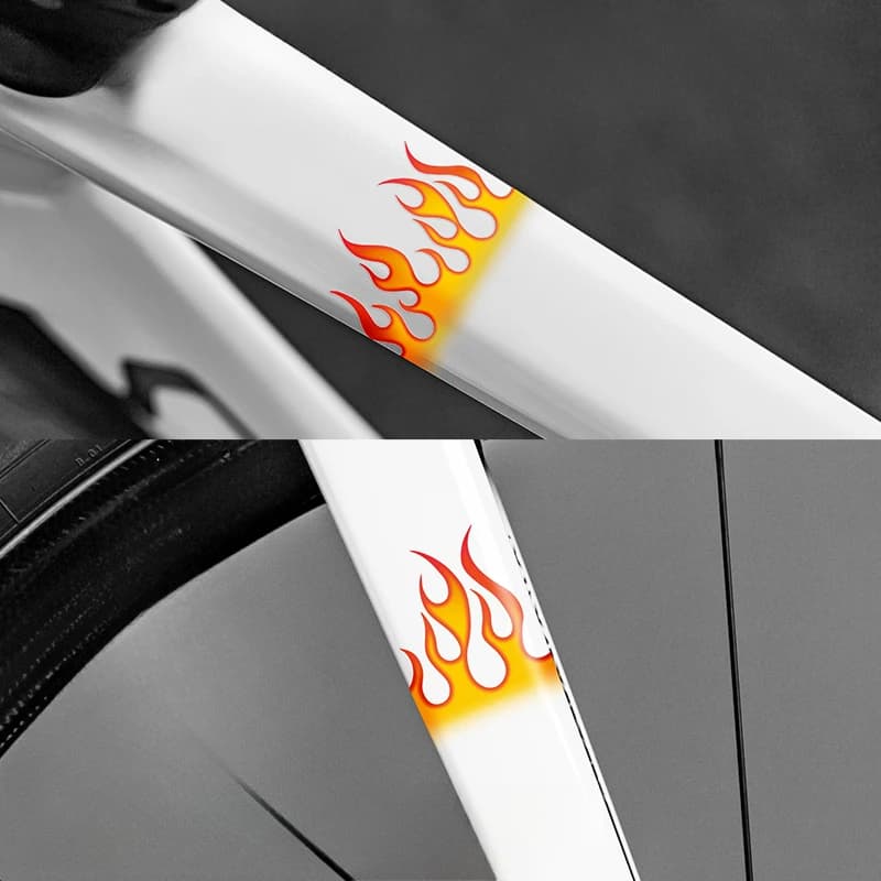 1 SET of waterproof stickers in style Federation Cycling 10 cm × 2 cm, 2 pieces/package for decoration frame bike and helmet