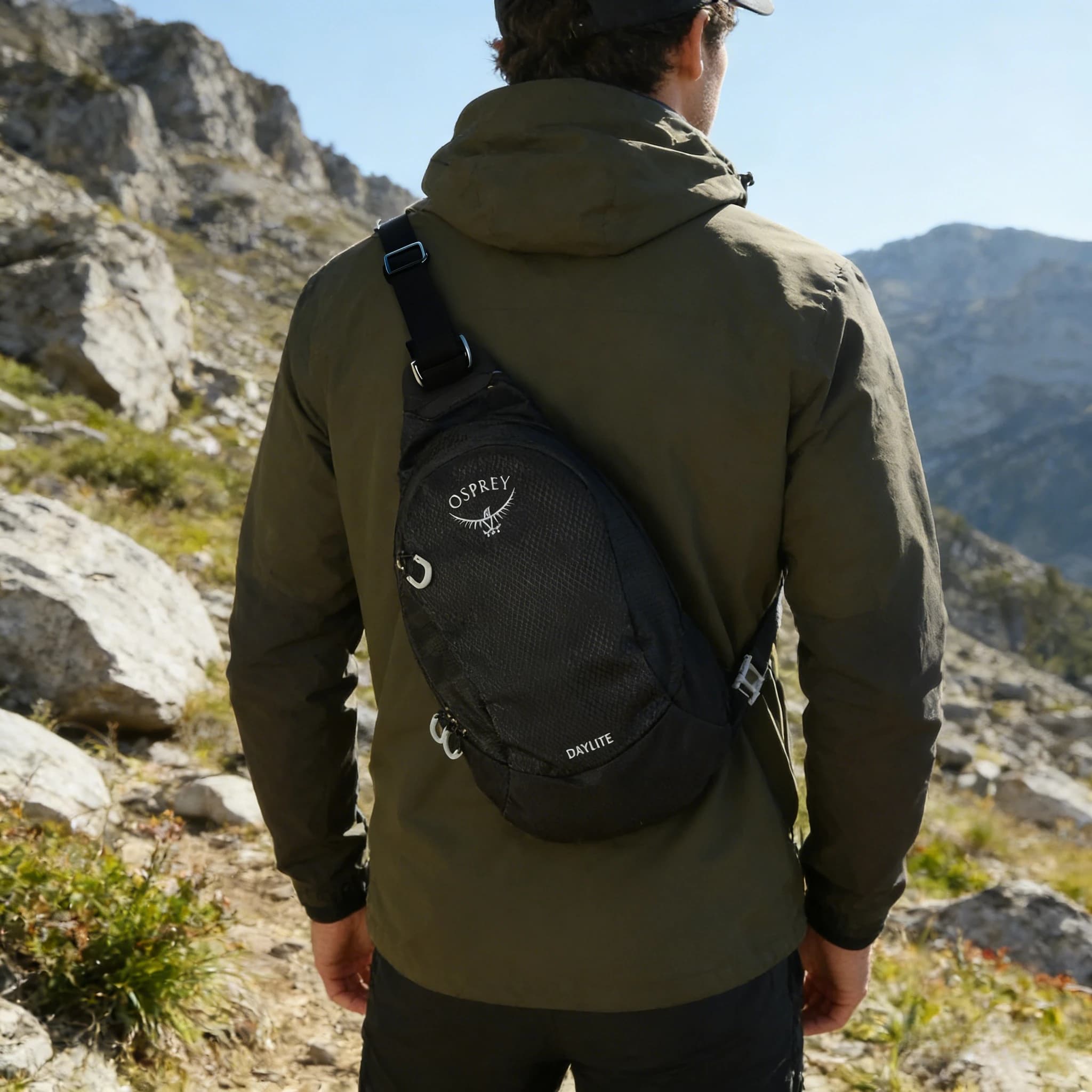 Borsa da petto impermeabile Sunlight da 6 litri per escursionismo, ciclismo e corsa – Borsa a tracolla leggera per sport all'aria aperta