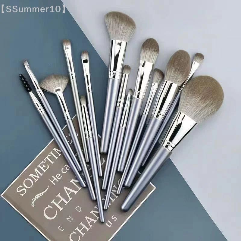 【SSummer10】Set di pennelli per trucco ultra morbidi da 14 pezzi, setole morbide, pennello per ombretto in polvere per tutto il viso, pennello cosmetico professionale【SS】