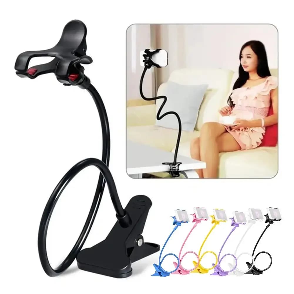1pcs Mobile Phone Holder Flexible Lazy Holder Adjustable Cell Phone Clip Home Bed Desktop Mount Bracket Smartphone Stand