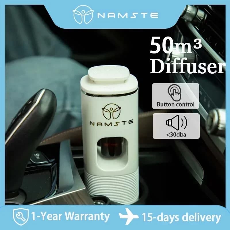 NAMSTE Dual Mode Diffuser for Car and Home, Environmental Deodorant, USB Air Purifier for Essential Oils